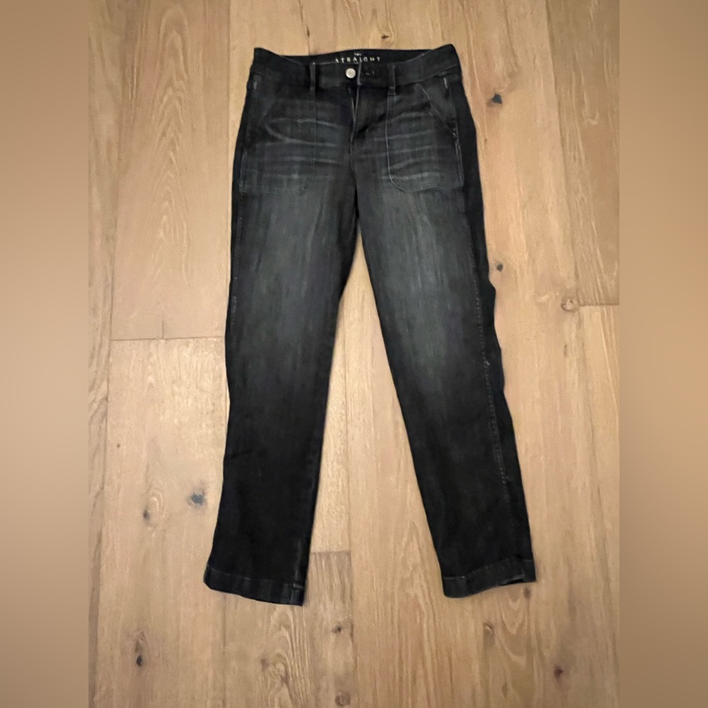 White House Black Market straight crop jeans size 2